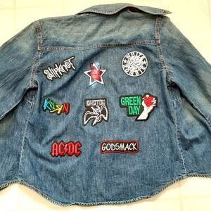 Custom Old Navy Rock N Roll Denim Ja…